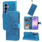 Seven-petal Flowers Embossing Leather Phone Case, For Galaxy S27 Ultra 5G, For Galaxy S27 Pro 5G, For Galaxy S27 5G, For Galaxy S27+ 5G