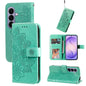 Seven-petal Flowers Embossing Leather Phone Case, For Galaxy S27 Ultra 5G, For Galaxy S27 Pro 5G, For Galaxy S27 5G, For Galaxy S27+ 5G