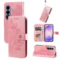 Seven-petal Flowers Embossing Leather Phone Case, For Galaxy S27 Ultra 5G, For Galaxy S27 Pro 5G, For Galaxy S27 5G, For Galaxy S27+ 5G