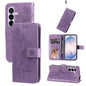 Seven-petal Flowers Embossing Leather Phone Case, For Galaxy S27 Ultra 5G, For Galaxy S27 Pro 5G, For Galaxy S27 5G, For Galaxy S27+ 5G
