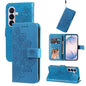 Seven-petal Flowers Embossing Leather Phone Case, For Galaxy S27 Ultra 5G, For Galaxy S27 Pro 5G, For Galaxy S27 5G, For Galaxy S27+ 5G