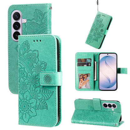 Seven-petal Flowers Embossing Leather Phone Case, For Galaxy S27 Ultra 5G, For Galaxy S27 Pro 5G, For Galaxy S27 5G, For Galaxy S27+ 5G