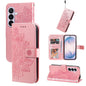Seven-petal Flowers Embossing Leather Phone Case, For Galaxy S27 Ultra 5G, For Galaxy S27 Pro 5G, For Galaxy S27 5G, For Galaxy S27+ 5G
