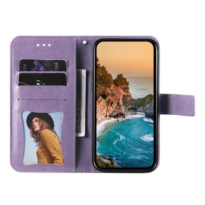 Seven-petal Flowers Embossing Leather Phone Case, For Galaxy S27 Ultra 5G, For Galaxy S27 Pro 5G, For Galaxy S27 5G, For Galaxy S27+ 5G
