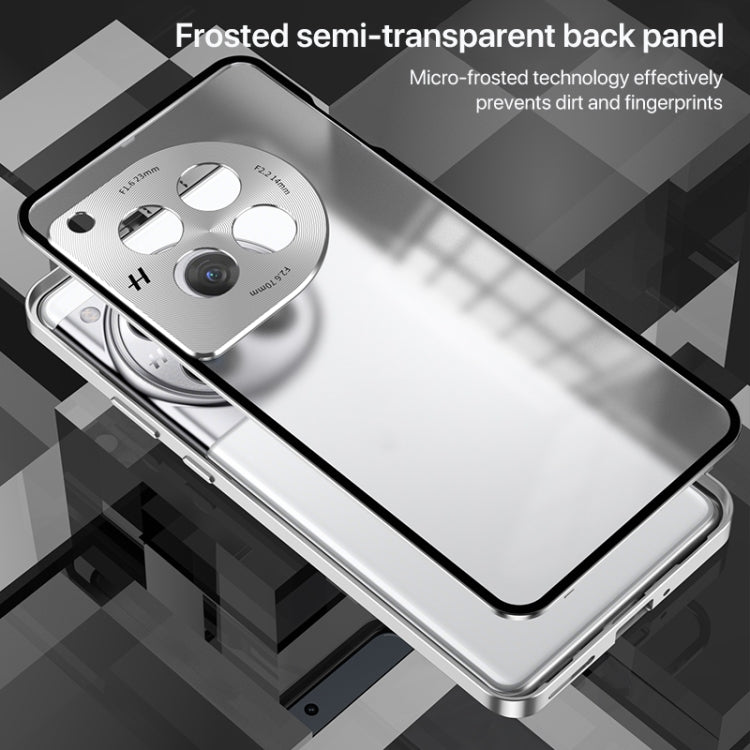 Snap Buckle Single-sided Metal Frame Frosted Phone Case