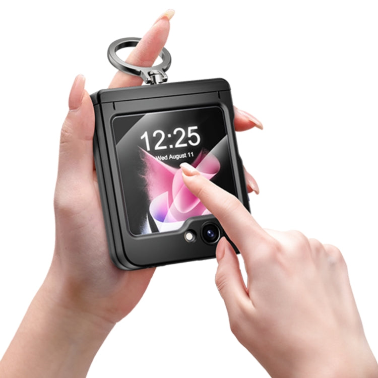 Integrated Folding Ring Phone Case with Hinge, For Samsung Galaxy Z Flip6 / Flip7 FE, For Samsung Galaxy Z Flip5 5G