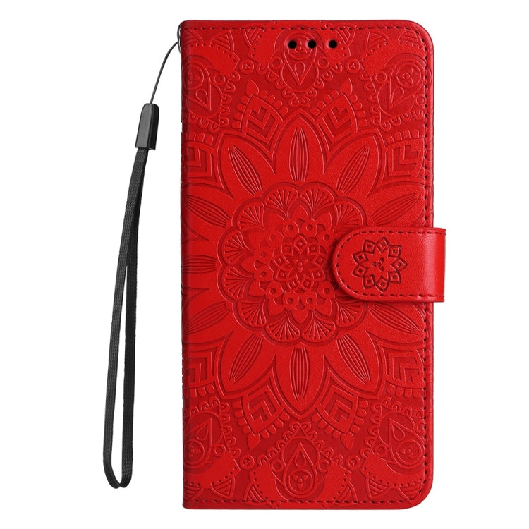 Embossed Sunflower Leather Phone Case