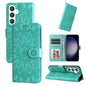 Embossed Sunflower Leather Phone Case, For Galaxy S26 5G, For Galaxy S25 Edge 5G, For Galaxy S25 5G, For Galaxy S25+ 5G