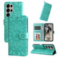 Embossed Sunflower Leather Phone Case, For Galaxy S25 Ultra 5G, For Galaxy S24 FE 5G