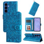 Embossed Sunflower Leather Phone Case, For Galaxy S26 5G, For Galaxy S25 Edge 5G, For Galaxy S25 5G, For Galaxy S25+ 5G