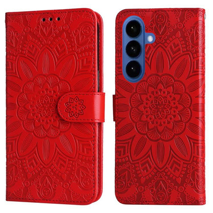 Embossed Sunflower Leather Phone Case, For Samsung Galaxy S26+ 5G, For Samsung Galaxy S26 Edge 5G, For Samsung Galaxy S26 Ultra 5G, For Samsung Galaxy S26 Pro 5G