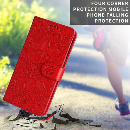 Embossed Sunflower Leather Phone Case, For Galaxy S26 FE 5G, For Galaxy S26+ 5G, For Galaxy S26 Edge 5G, For Galaxy S26 Ultra 5G