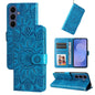 Embossed Sunflower Leather Phone Case, For Galaxy S26 FE 5G, For Galaxy S26+ 5G, For Galaxy S26 Edge 5G, For Galaxy S26 Ultra 5G