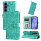 Embossed Sunflower Leather Phone Case, For Galaxy S26 FE 5G, For Galaxy S26+ 5G, For Galaxy S26 Edge 5G, For Galaxy S26 Ultra 5G