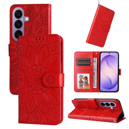 Embossed Sunflower Leather Phone Case, For Galaxy S27 Ultra 5G, For Galaxy S27 Pro 5G, For Galaxy S27 5G, For Galaxy S27+ 5G