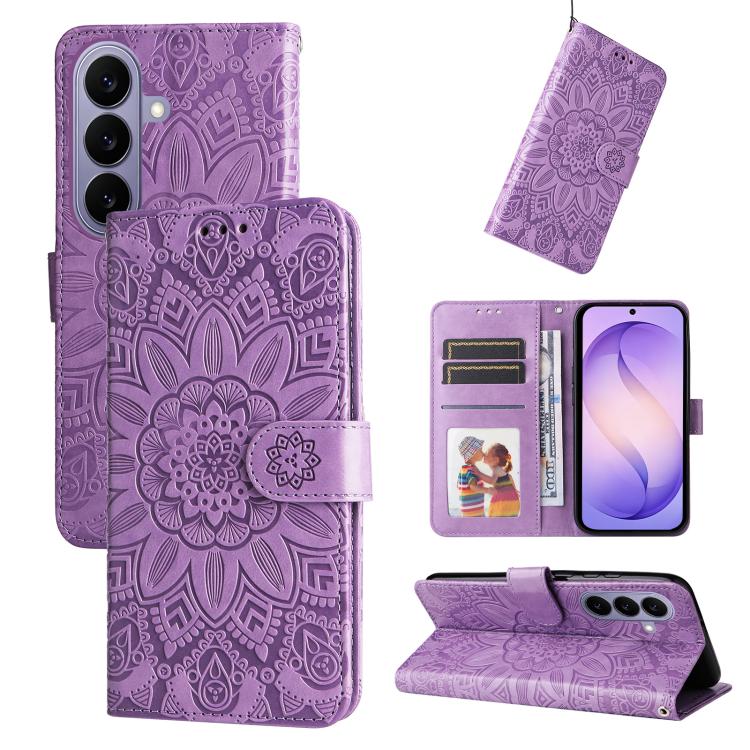 Embossed Sunflower Leather Phone Case, For Galaxy S27 Ultra 5G, For Galaxy S27 Pro 5G, For Galaxy S27 5G, For Galaxy S27+ 5G