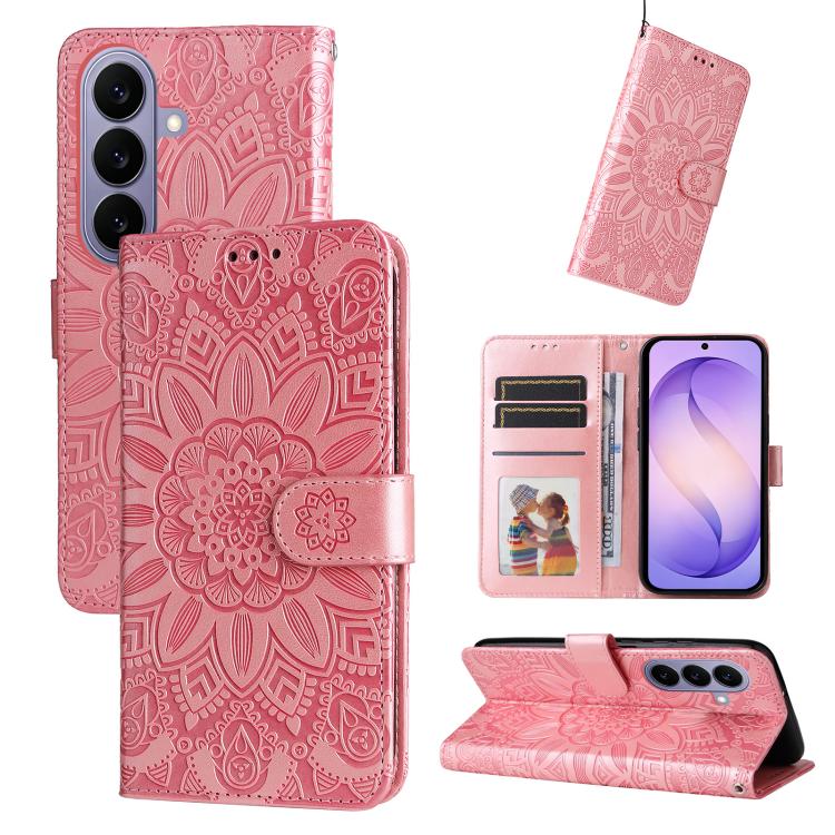Embossed Sunflower Leather Phone Case, For Galaxy S27 Ultra 5G, For Galaxy S27 Pro 5G, For Galaxy S27 5G, For Galaxy S27+ 5G