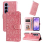 Embossed Sunflower Leather Phone Case, For Galaxy S27 Ultra 5G, For Galaxy S27 Pro 5G, For Galaxy S27 5G, For Galaxy S27+ 5G
