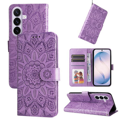 Embossed Sunflower Leather Phone Case, For Galaxy S27 Ultra 5G, For Galaxy S27 Pro 5G, For Galaxy S27 5G, For Galaxy S27+ 5G