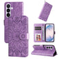 Embossed Sunflower Leather Phone Case, For Galaxy S27 Ultra 5G, For Galaxy S27 Pro 5G, For Galaxy S27 5G, For Galaxy S27+ 5G