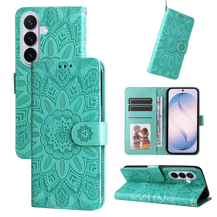 Embossed Sunflower Leather Phone Case, For Galaxy S27 Ultra 5G, For Galaxy S27 Pro 5G, For Galaxy S27 5G, For Galaxy S27+ 5G