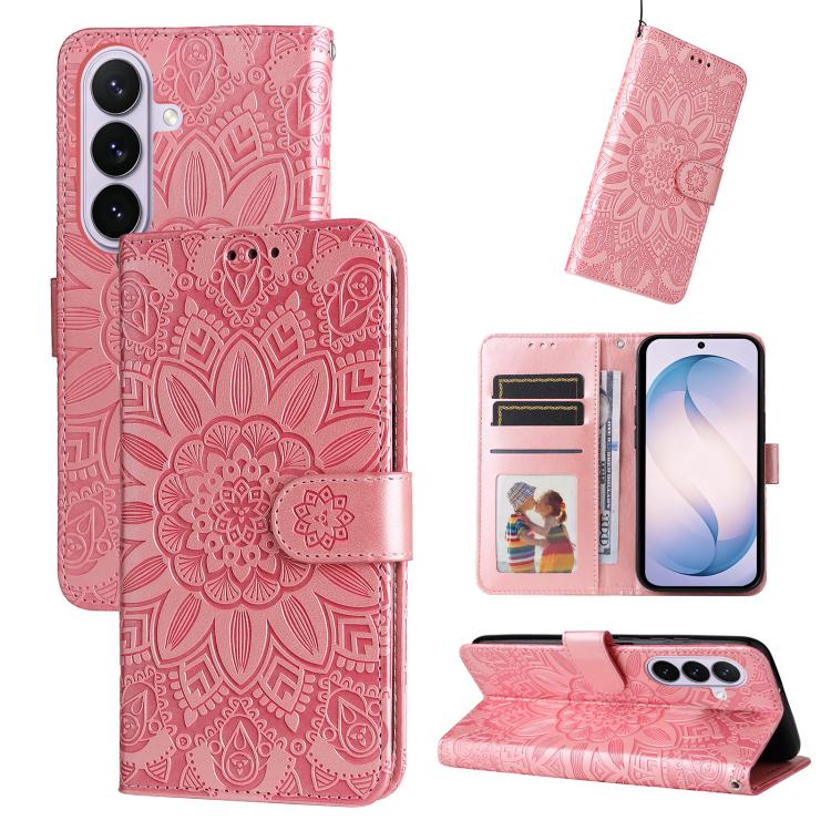 Embossed Sunflower Leather Phone Case, For Galaxy S27 Ultra 5G, For Galaxy S27 Pro 5G, For Galaxy S27 5G, For Galaxy S27+ 5G