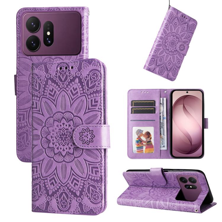 Embossed Sunflower Leather Phone Case, For Galaxy S27 Ultra 5G, For Galaxy S27 Pro 5G, For Galaxy S27 5G, For Galaxy S27+ 5G