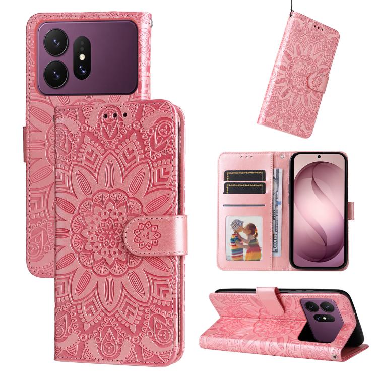 Embossed Sunflower Leather Phone Case, For Galaxy S27 Ultra 5G, For Galaxy S27 Pro 5G, For Galaxy S27 5G, For Galaxy S27+ 5G