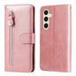 Fashion Calf Texture Zipper Leather Phone Case