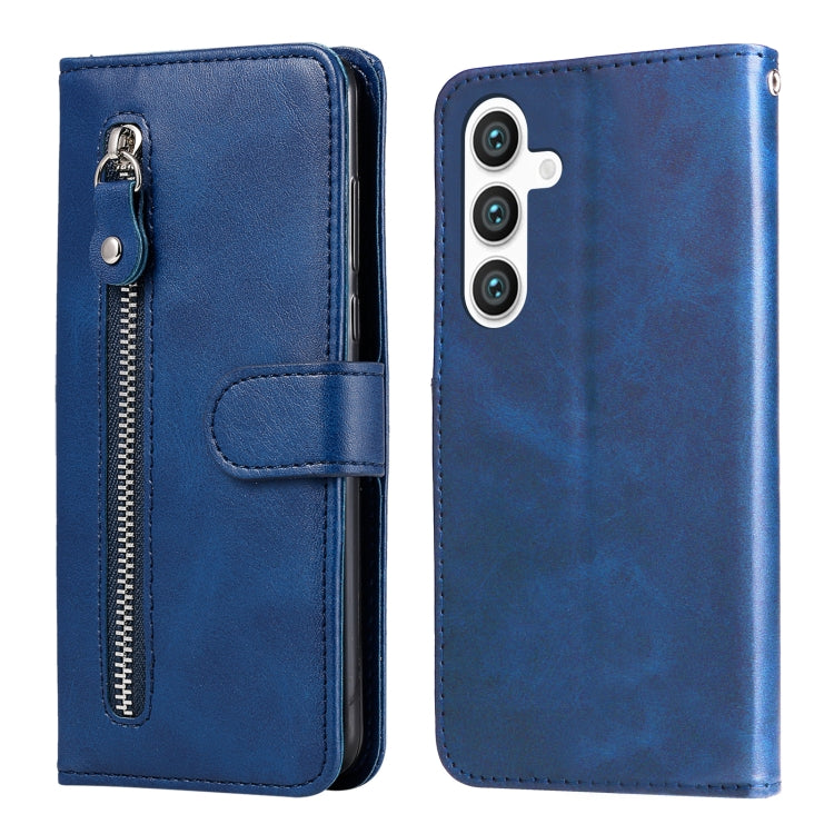 Fashion Calf Texture Zipper Leather Phone Case, For Samsung Galaxy S25 Edge 5G, For Samsung Galaxy S25 5G, For Samsung Galaxy S25+ 5G, For Samsung Galaxy S25 Ultra 5G