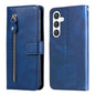 Fashion Calf Texture Zipper Leather Phone Case, For Samsung Galaxy S25 Edge 5G, For Samsung Galaxy S25 5G, For Samsung Galaxy S25+ 5G, For Samsung Galaxy S25 Ultra 5G