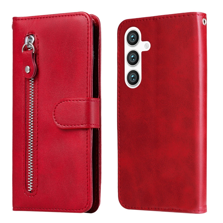 Fashion Calf Texture Zipper Leather Phone Case, For Galaxy S26 5G, For Galaxy S25 Edge 5G, For Galaxy S25 5G, For Galaxy S25+ 5G