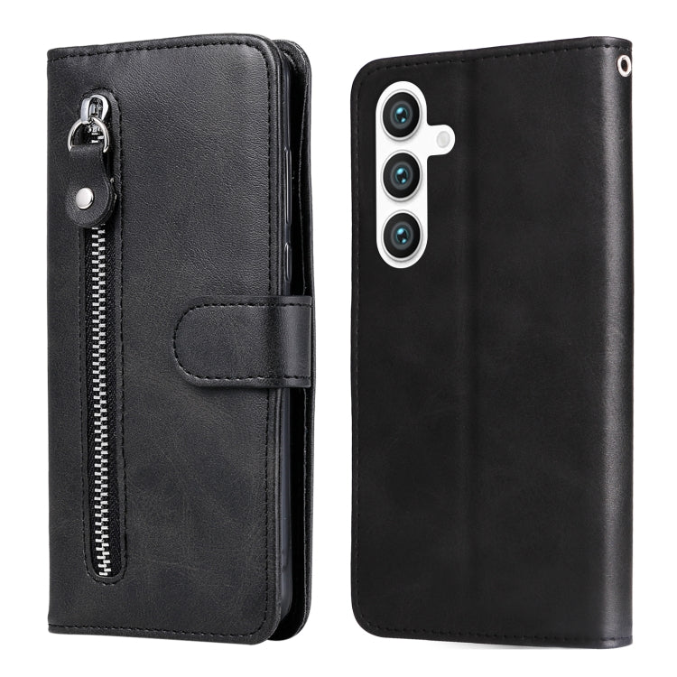 Fashion Calf Texture Zipper Leather Phone Case, For Samsung Galaxy S25 Edge 5G, For Samsung Galaxy S25 5G, For Samsung Galaxy S25+ 5G, For Samsung Galaxy S25 Ultra 5G