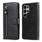 Fashion Calf Texture Zipper Leather Phone Case, For Galaxy S25 Ultra 5G, For Galaxy S24 FE 5G