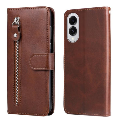 Fashion Calf Texture Zipper Leather Phone Case, For Galaxy S26 5G, For Galaxy S25 Edge 5G, For Galaxy S25 5G, For Galaxy S25+ 5G