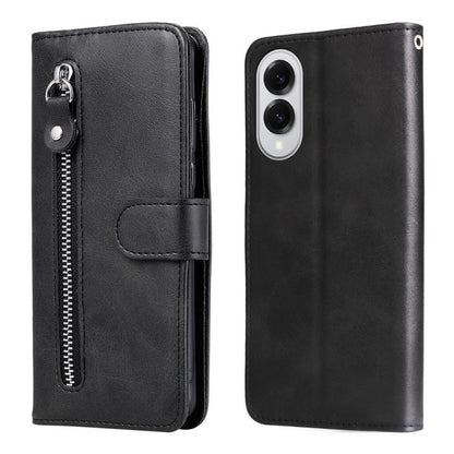 Fashion Calf Texture Zipper Leather Phone Case, For Samsung Galaxy S25 Edge 5G, For Samsung Galaxy S25 5G, For Samsung Galaxy S25+ 5G, For Samsung Galaxy S25 Ultra 5G