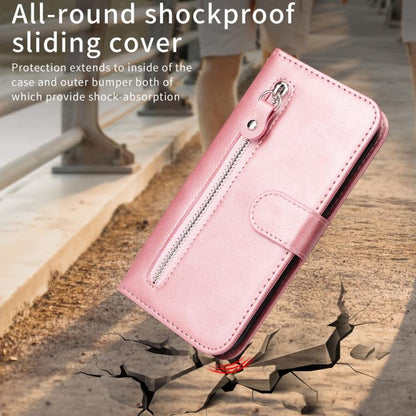 Fashion Calf Texture Zipper Leather Phone Case, For Galaxy S26 5G, For Galaxy S25 Edge 5G, For Galaxy S25 5G, For Galaxy S25+ 5G
