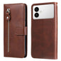 Fashion Calf Texture Zipper Leather Phone Case, For Galaxy S26 FE 5G, For Galaxy S26+ 5G, For Galaxy S26 Edge 5G, For Galaxy S26 Ultra 5G