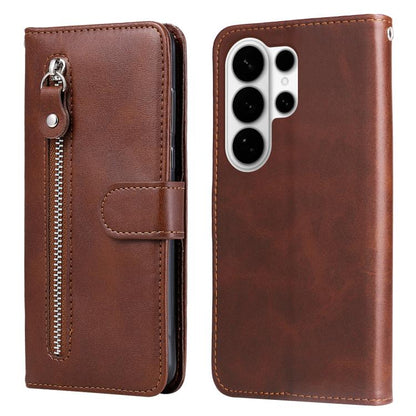Fashion Calf Texture Zipper Leather Phone Case, For Samsung Galaxy S26+ 5G, For Samsung Galaxy S26 Edge 5G, For Samsung Galaxy S26 Ultra 5G, For Samsung Galaxy S26 Pro 5G
