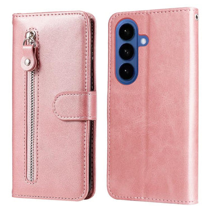 Fashion Calf Texture Zipper Leather Phone Case, For Galaxy S26 FE 5G, For Galaxy S26+ 5G, For Galaxy S26 Edge 5G, For Galaxy S26 Ultra 5G