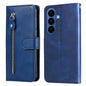 Fashion Calf Texture Zipper Leather Phone Case, For Galaxy S26 FE 5G, For Galaxy S26+ 5G, For Galaxy S26 Edge 5G, For Galaxy S26 Ultra 5G