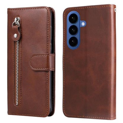 Fashion Calf Texture Zipper Leather Phone Case, For Samsung Galaxy S26+ 5G, For Samsung Galaxy S26 Edge 5G, For Samsung Galaxy S26 Ultra 5G, For Samsung Galaxy S26 Pro 5G