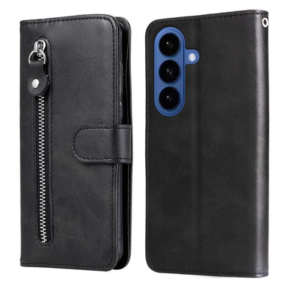 Fashion Calf Texture Zipper Leather Phone Case, For Galaxy S26 FE 5G, For Galaxy S26+ 5G, For Galaxy S26 Edge 5G, For Galaxy S26 Ultra 5G