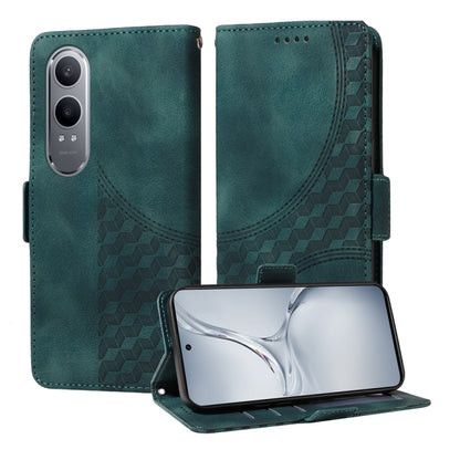 Embossed Rhombus Starry Leather Phone Case