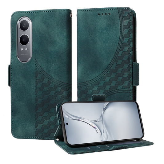 Embossed Rhombus Starry Leather Phone Case