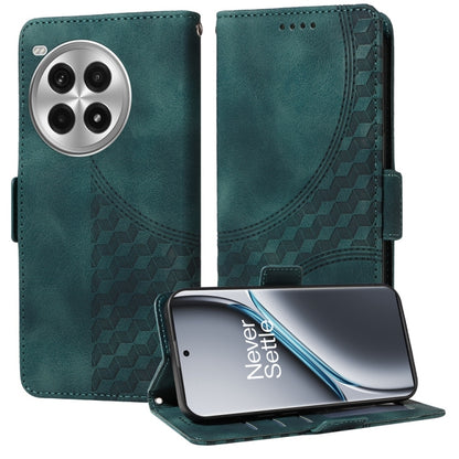 Embossed Rhombus Starry Leather Phone Case