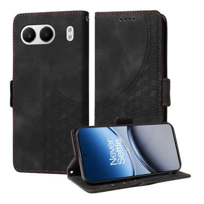 Embossed Rhombus Starry Leather Phone Case