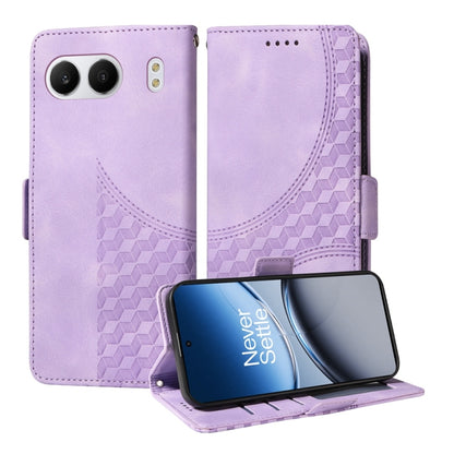 Embossed Rhombus Starry Leather Phone Case