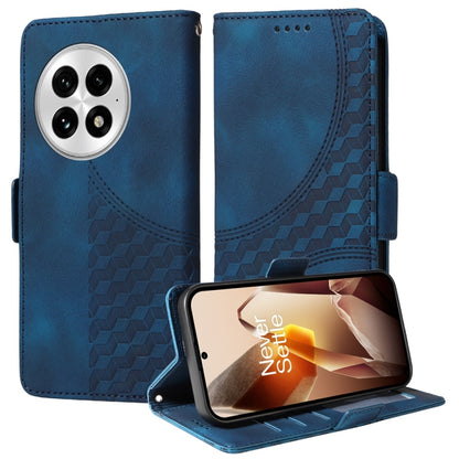 Embossed Rhombus Starry Leather Phone Case