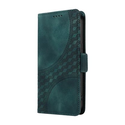 Embossed Rhombus Starry Leather Phone Case